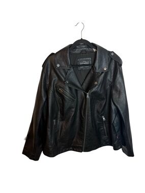 Levi’s Black Faux Leather Plus Size Moto Jacket
